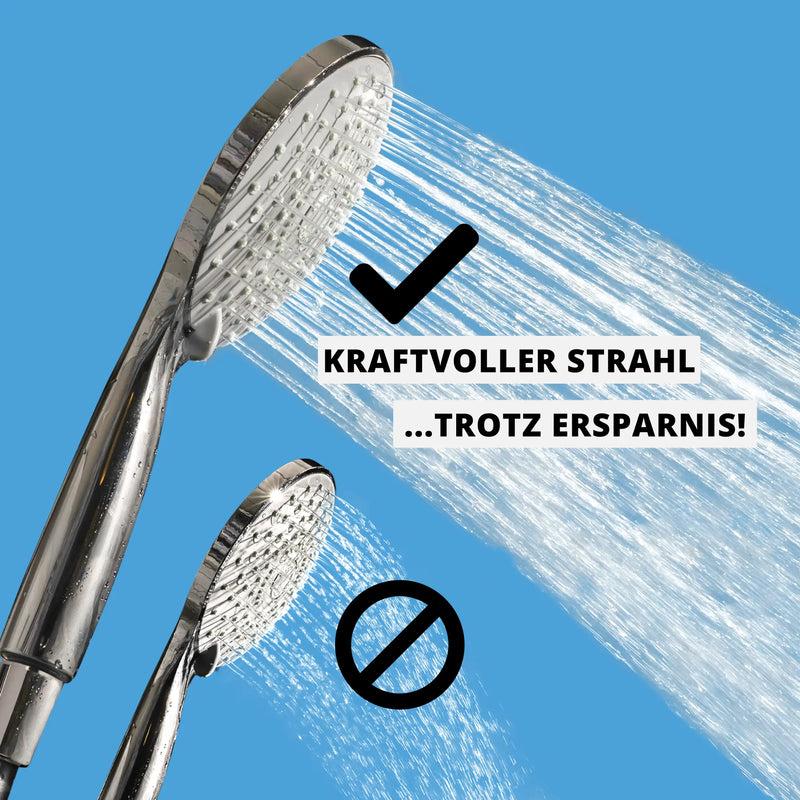 Wassersparer für die Dusche